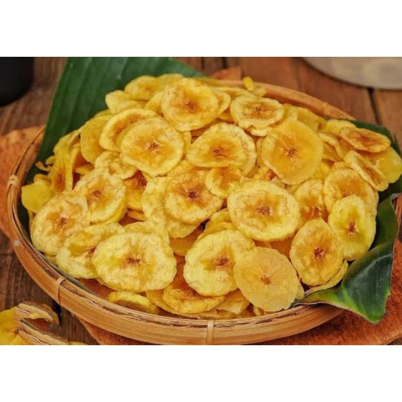 

keripik pisang rasa manis, cemilan kekinian/ snack milenial