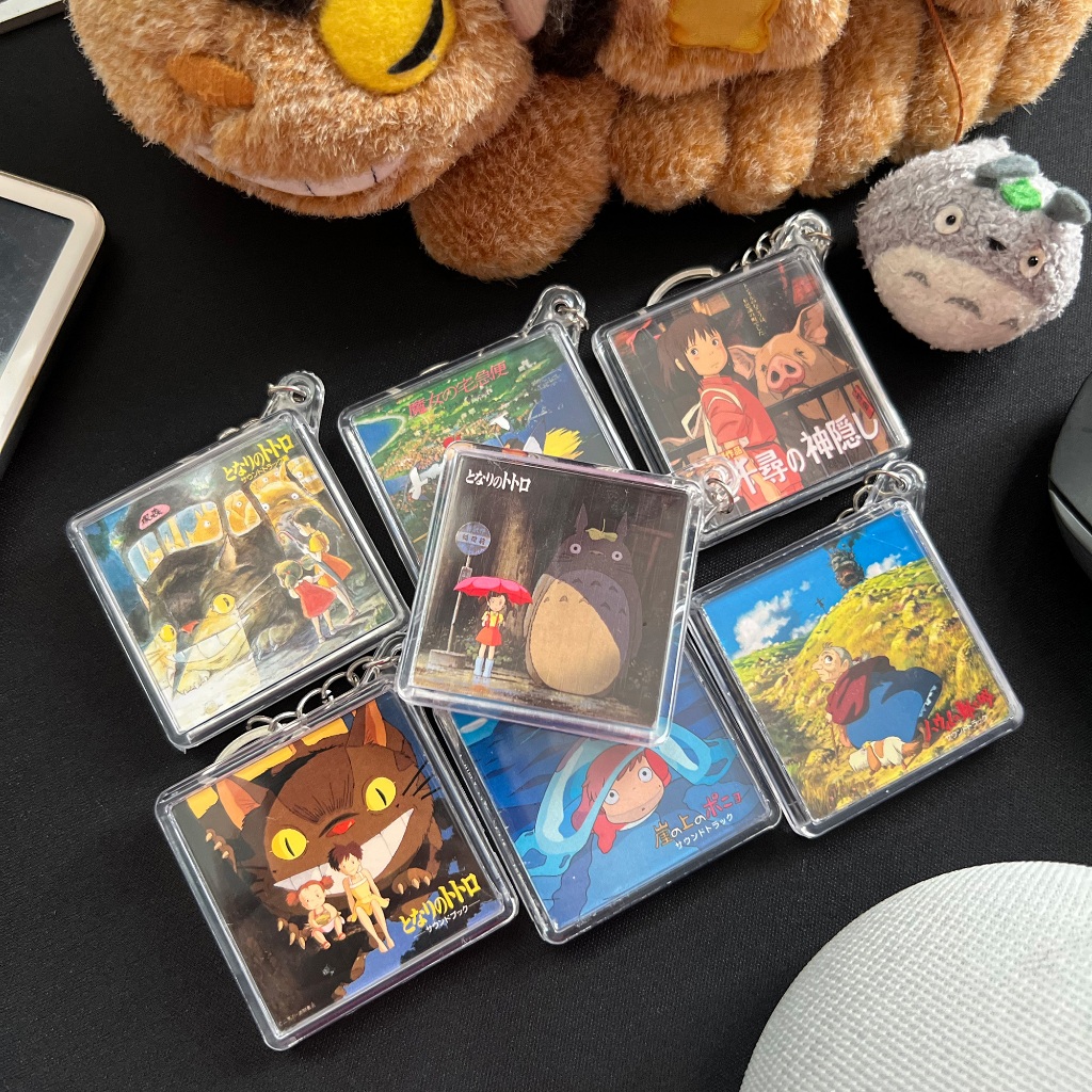 Pocket Playlist Keychain Studio GHIBLI Series Miniature Spotify Album with NFC Tag