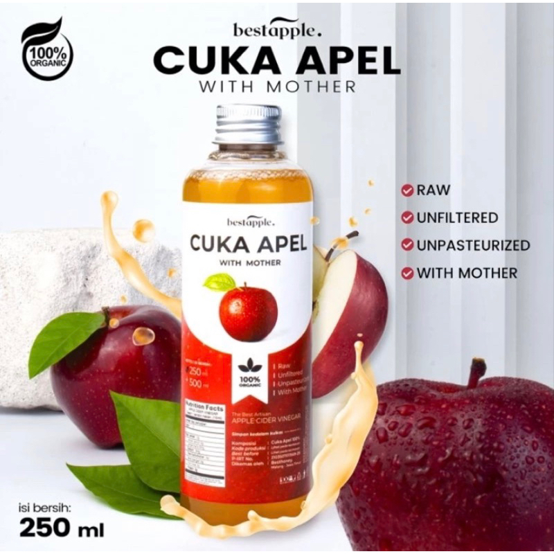 

Cuka Apel Asli 250ML Original Untuk Diet Detoks Untuk Toner Wajah ORIGINAL Alamu Best Cuka Apple Cidar Vinegar ORGANIK Halal