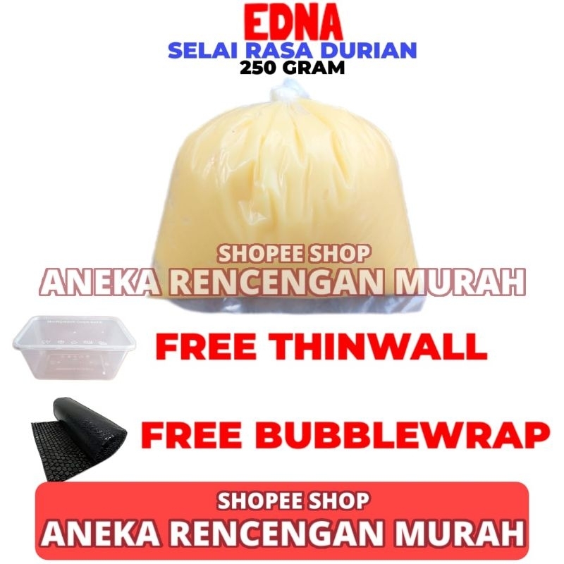 

Selai Durian Edna 250 Gram Repack Kualitas Premium