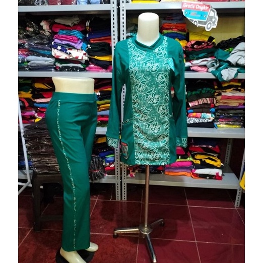 Ready Stok terima jahit seragam senam PKK baju batik PKK senam pkk seragam pkk muslimah grup pkk ola