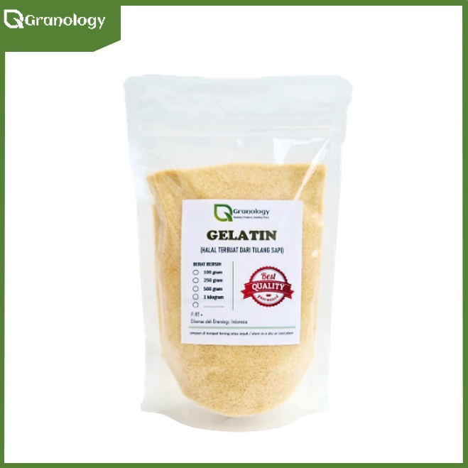 

COD TERMURAH Gelatin Bubuk Halal Premium Import 5 gram by Granology