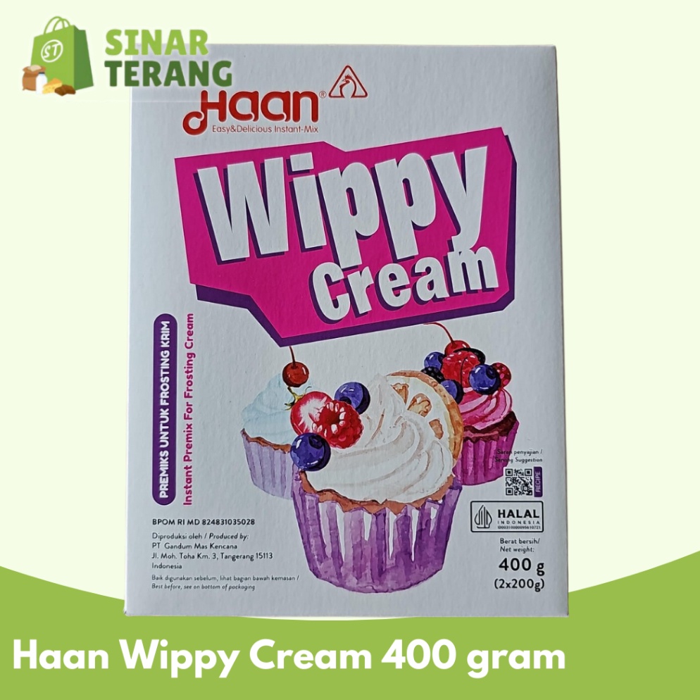 

READY STOK wippy cream whipping whipped whip cream HAAN 4 gram BUBUK
