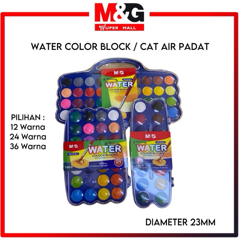 

Cat air padat M&G / M&G Watercolor Block Mini 23mm diameter