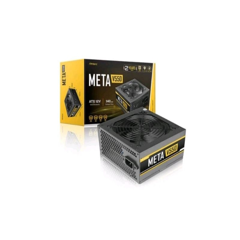 PSU Antec META 550W-V550 ( Efficiency 80%,) Garansi 2Tahun