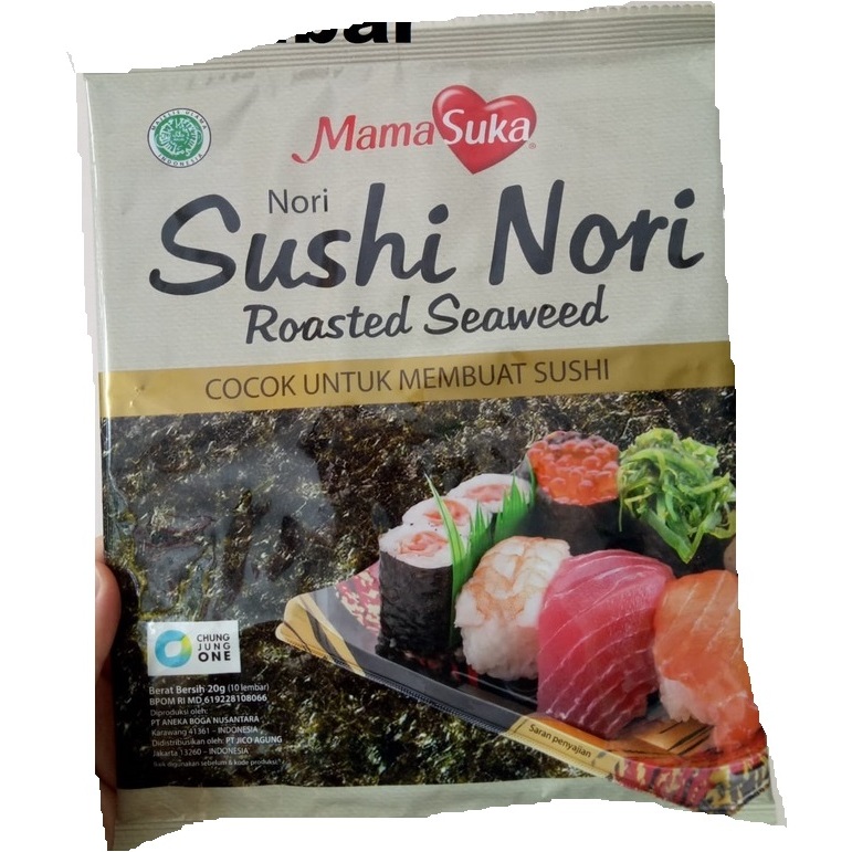 

Mamasuka Sushi Nori (isi 10lembar) 20gr