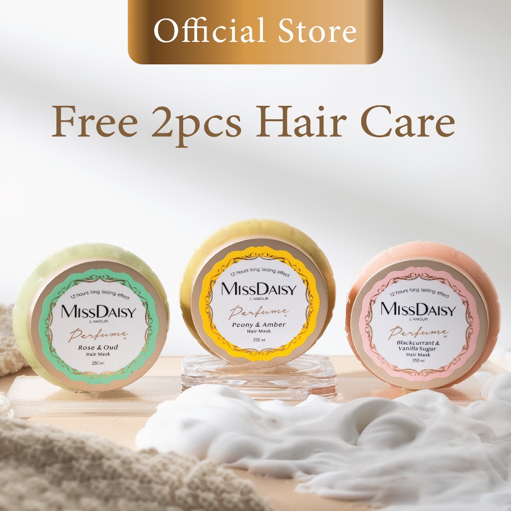 	 MISS DAISY | Hairmask Rambut Halus Anti Lepek | Wangi Tahan Lama | French Perfume Hair Mask | BPOM	