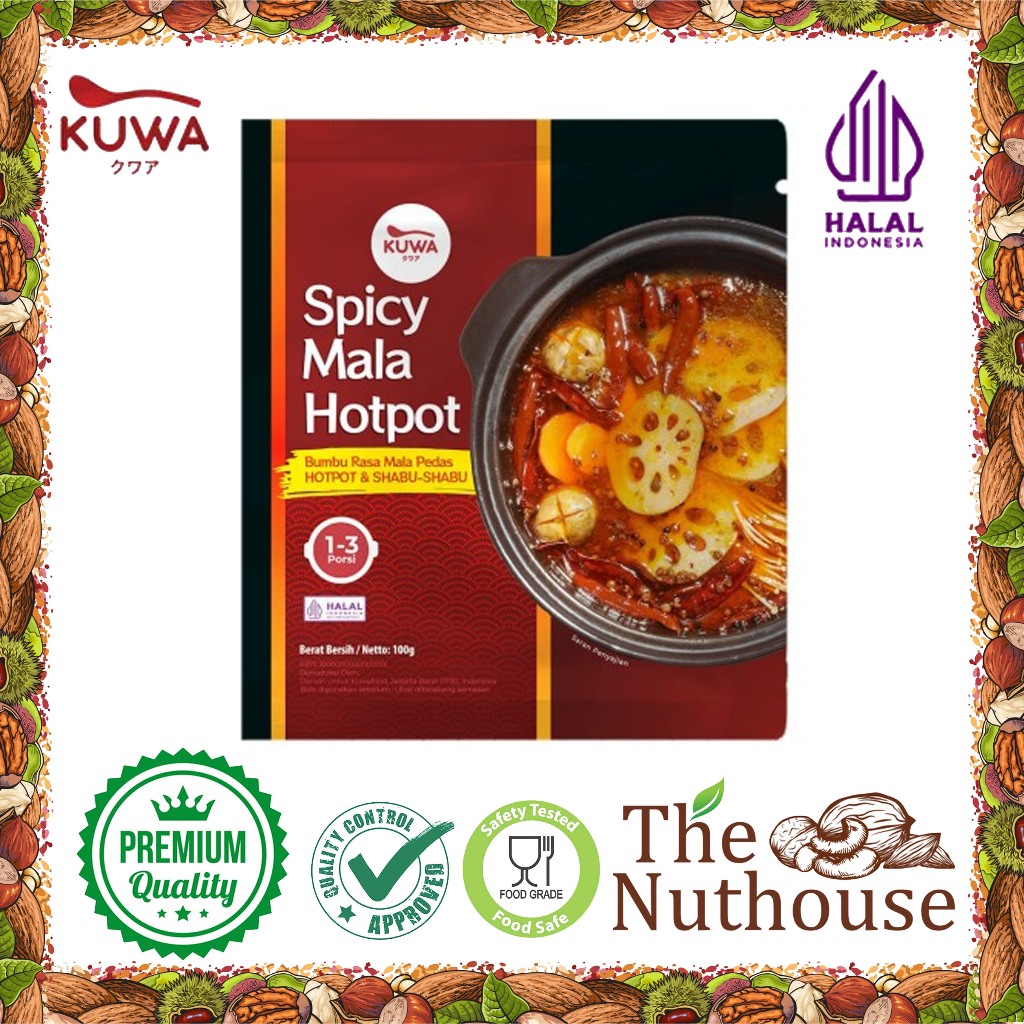 

KUWA Spicy Mala Soup Hotpot / Kaldu Sup Pedas Mala 100gr [HALAL]
