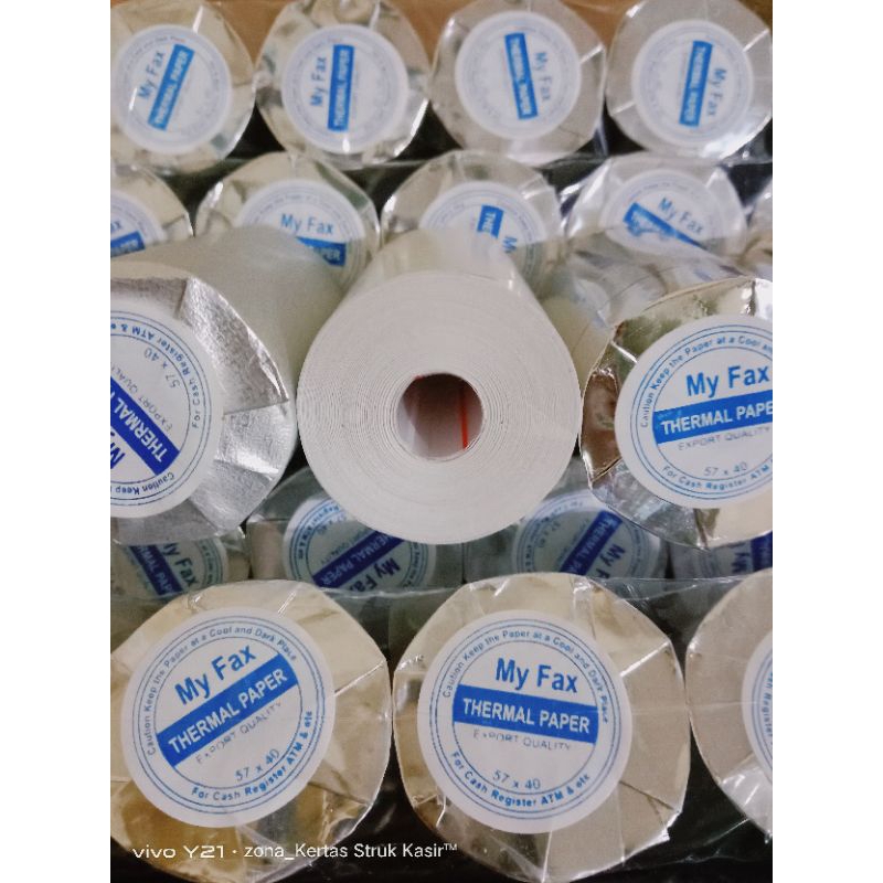 

Kertas Thermal Struk Edc 58X40 57X40 Coreles 100roll/box