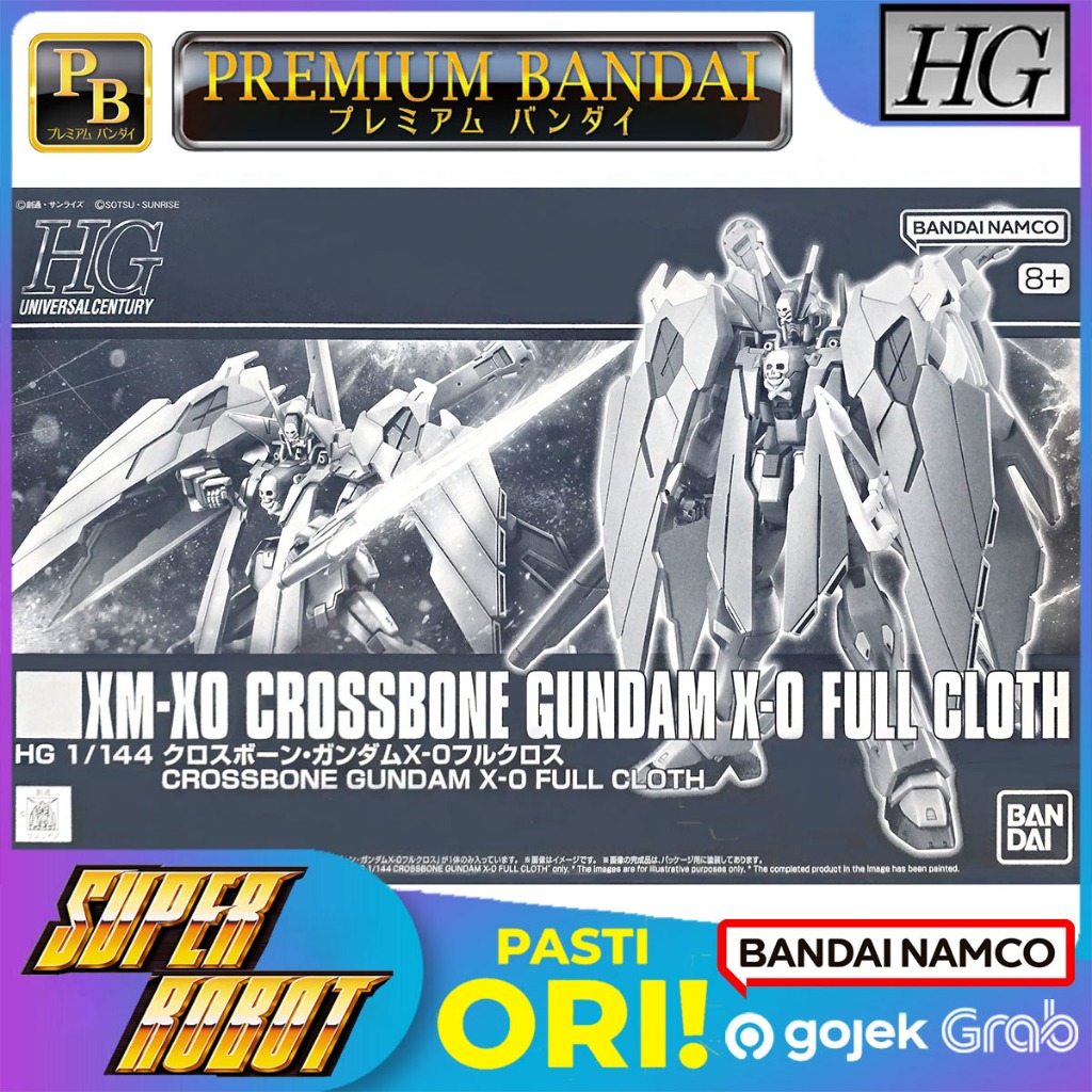 𝗕𝗔𝗡𝗗𝗔𝗜 HG XM-X0 Crossbone Gundam X-0 / X0 Full Cloth - HGUC P-BANDAI Limited