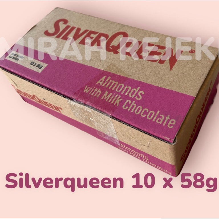 

Swip up COKELAT SILVERQUEEN ALMOND 58gr 1 BOX isi 1pcs
