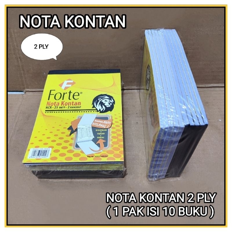 

1 Pak Nota Kontan 2 Ply Kecil isi 10 Pcs FORTE