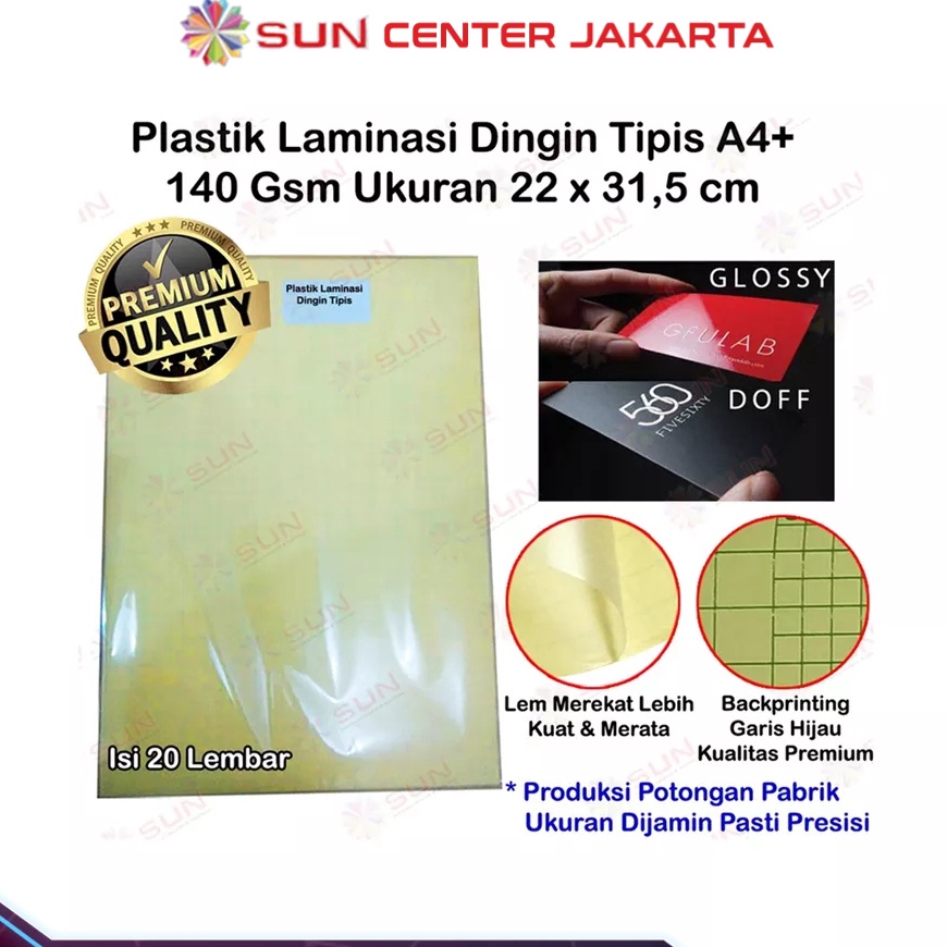 

TERMURAH Plastik Laminasi Dingin 14 gsm A4 isi 2 lembar Motif Glossy Mengkilap Doff Matte Lapisan Sticker Bening Transparant Pelapis Laminating Kertas Foto Glossy Photo Paper Cold Lamination