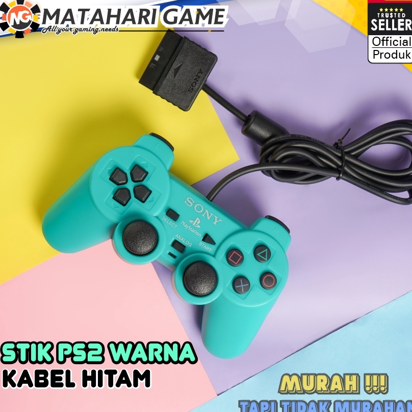 Kci Stick Stik PS2 Playstation 2 Sony Warna TOSCA  Getar  Terbaru