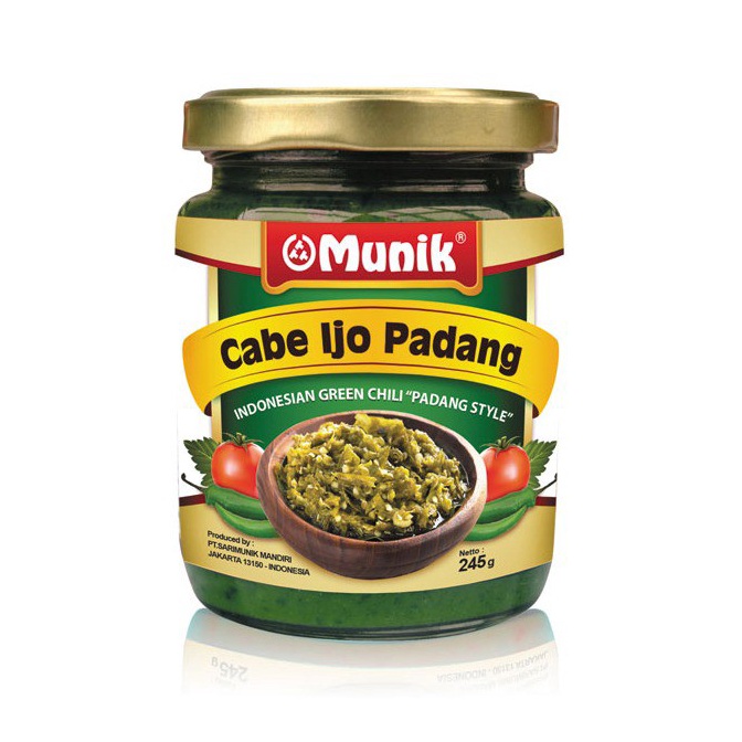 

FREE ONGKIR Munik Sambal Ijo Padang 245gr