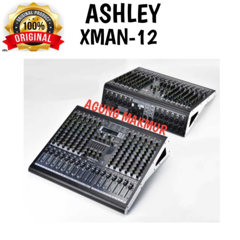 MIXER AUDIO ASHLEY XMAN-12 ORIGINAL ASHLEY XMAN12 12 channel