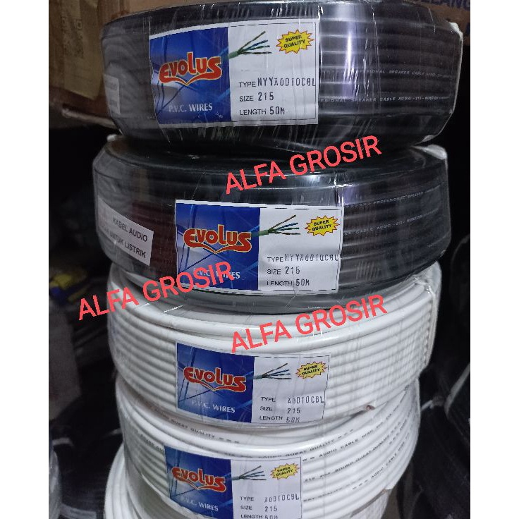 Pc 5 METER KABEL LISTRIK SERABUT 2x15 mm  KABEL RAMBUT 2X15  KABEL LISTRIK p Murah