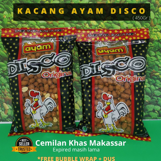 PROMO ALE Kacang Disco Cap Ayam 45 Gram Kacang Disco Makassar  Makasar  OlehOleh Cemilan Khas Makass