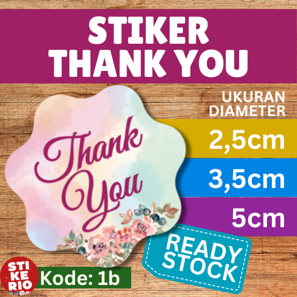 

Stiker Thank You | Stiker Label Terima Kasih | uk. 2,5cm 3,5cm 5cm -1b