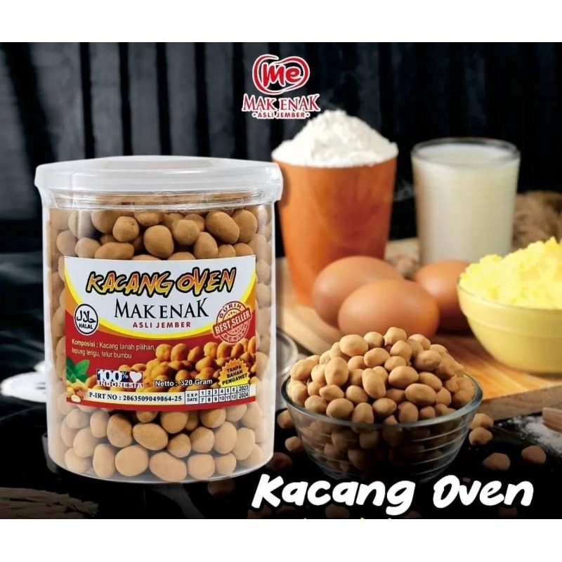 

Kacang Oven Mak Enak 270 Gram Asli Jember Enak Renyah Gurih