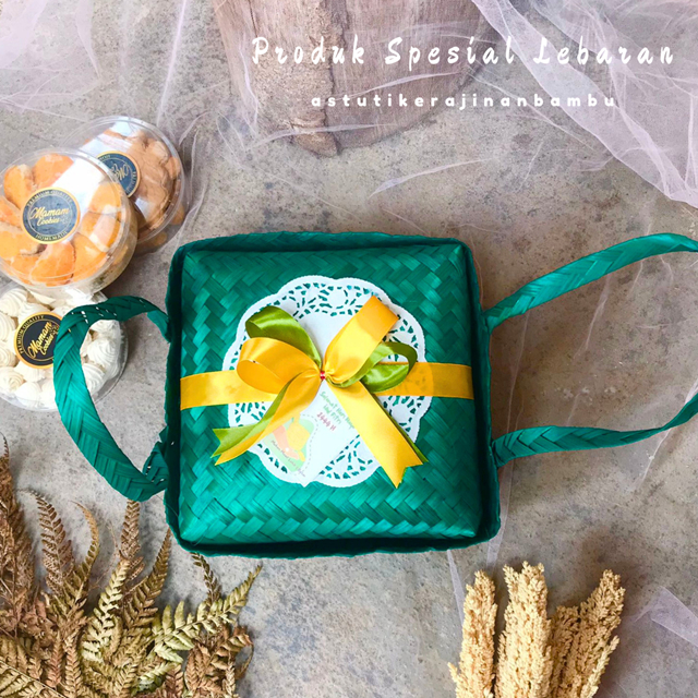 BESEK JINJING WARNA PITA LEBRAN BESEK UNIK BESEK MAKAN Besek Jinjing Warna Tema Lebaran Besek Unik H