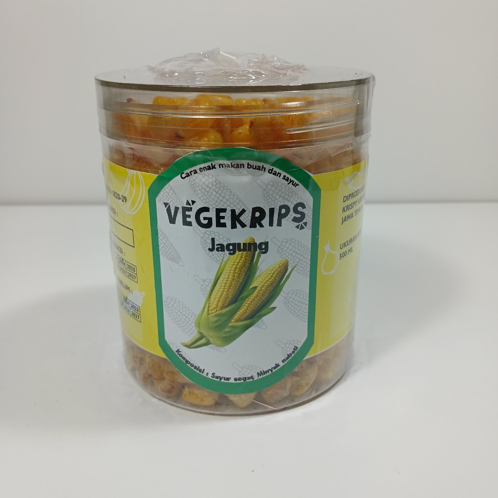 

Keripik Jagung 500 mL Vegekrips