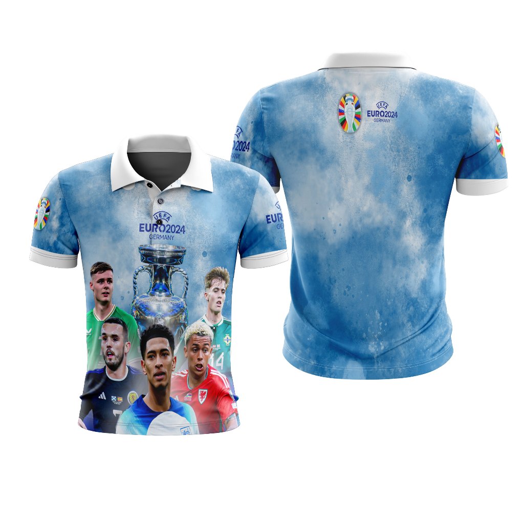 GAMEPLAN - Baju Pria Polo Wangky Jersey Euro 2024 All Player EUFA Al Bart Jerman 02 Custom Full Prin