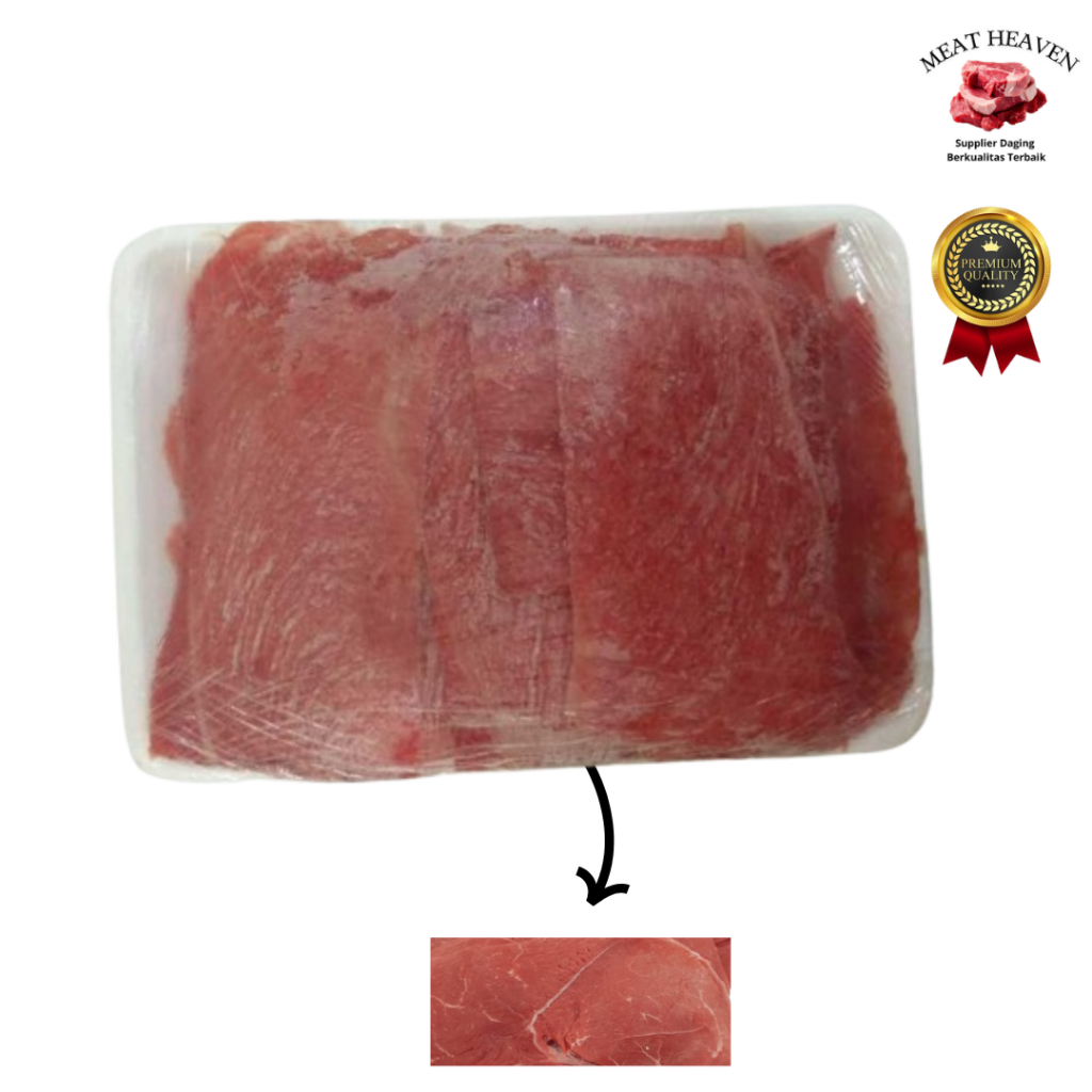 

Daging slice sapi / knuckle slice / Daging slice tanpa lemak yang cocok untuk bbq, shabu2, ramen 500 gram