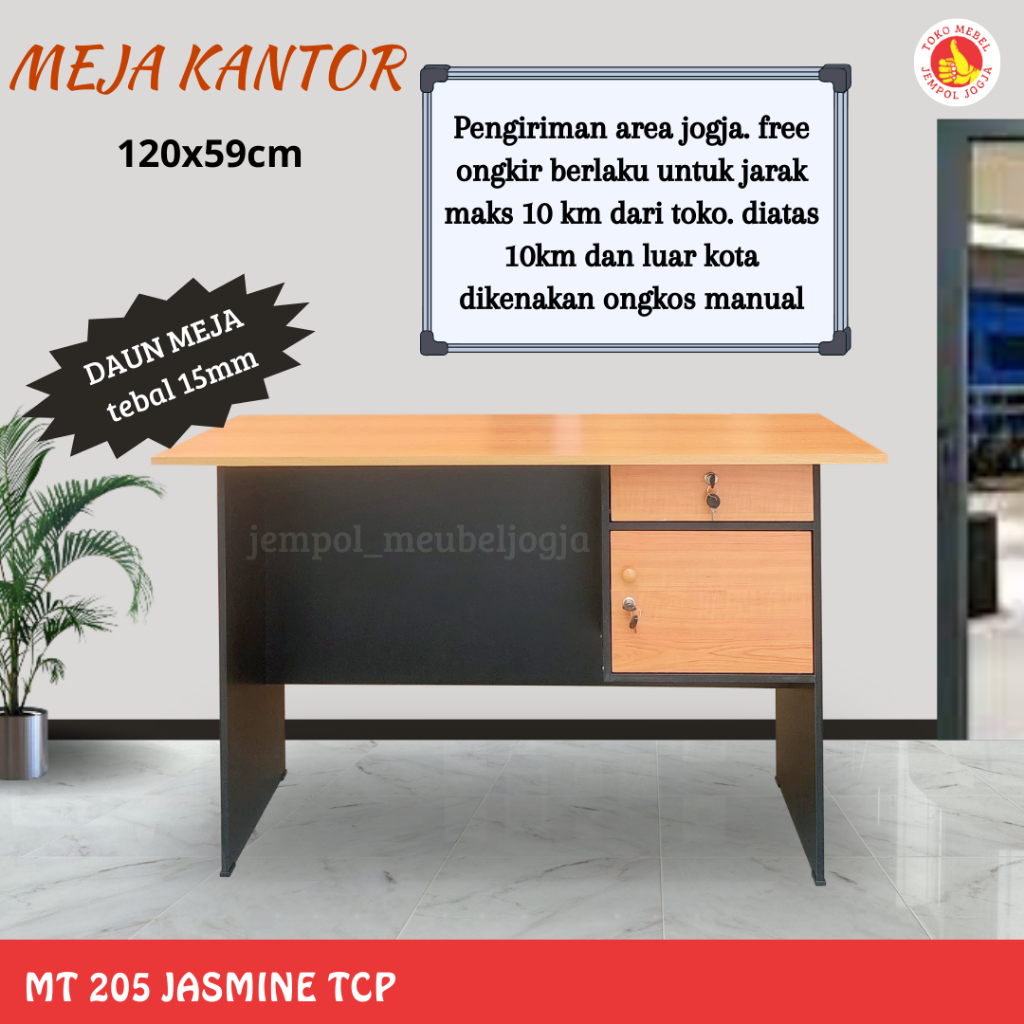

meja kerja / meja tulis / meja kantor MT 205 Jasmine