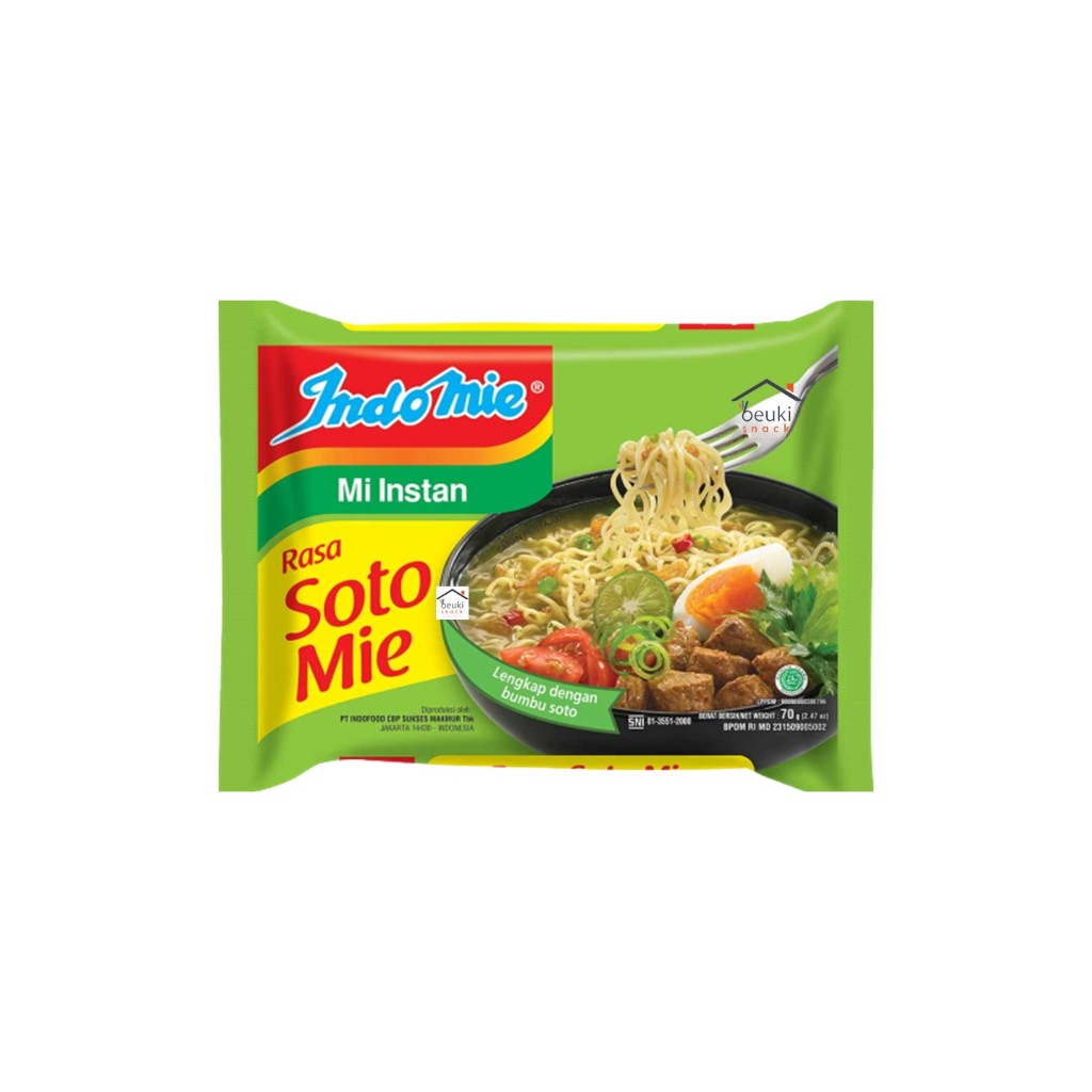 

Indomie Kuah Soto Mie Lengkap dengan Bumbu Soto