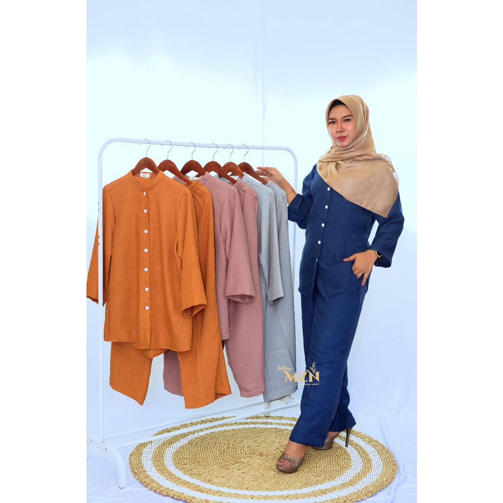 ONE SET RAMI SET CRINKLE AIRFLOW SETELAN PREMIUM BUSUI ALL SIZE