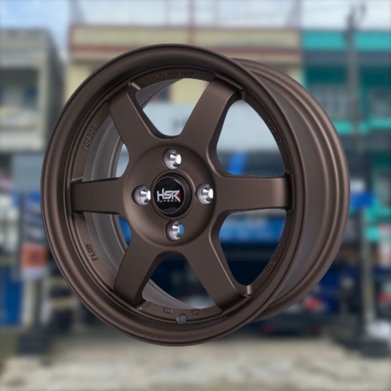 Velg mobil hsr tokyo ring 15 pcd 4x100 matte bronze