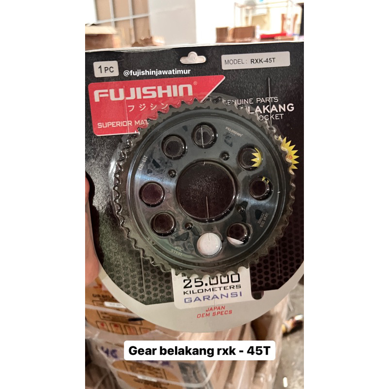 gear belakang motor fujishin rxk 45 T