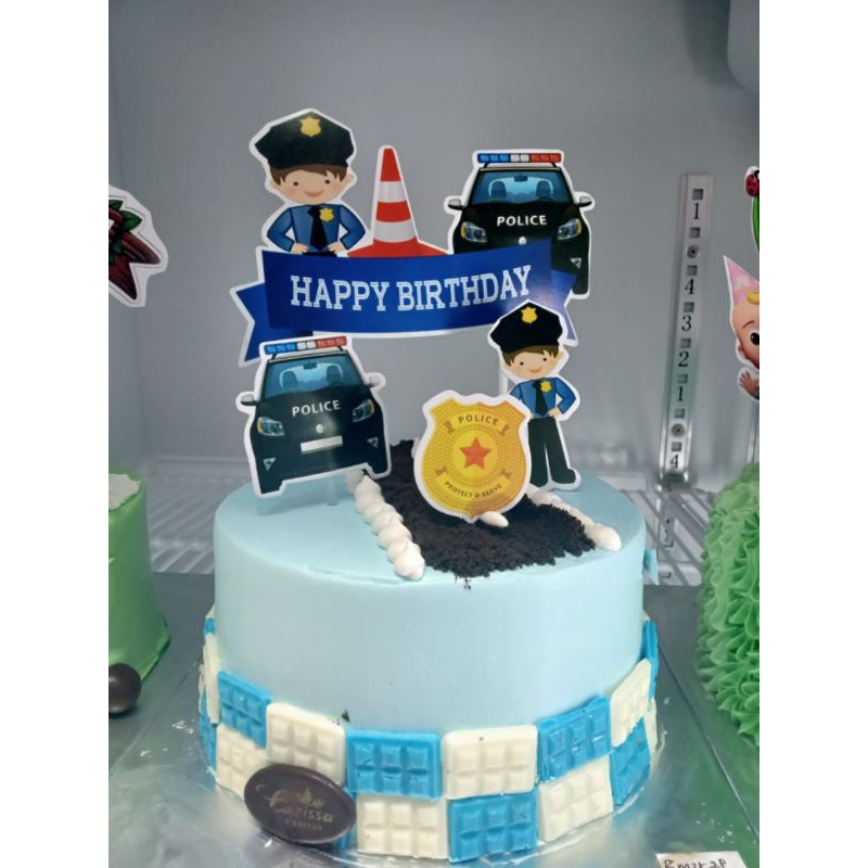 

Kue ulang tahun polisi - birthday cake police - cake ultah anak