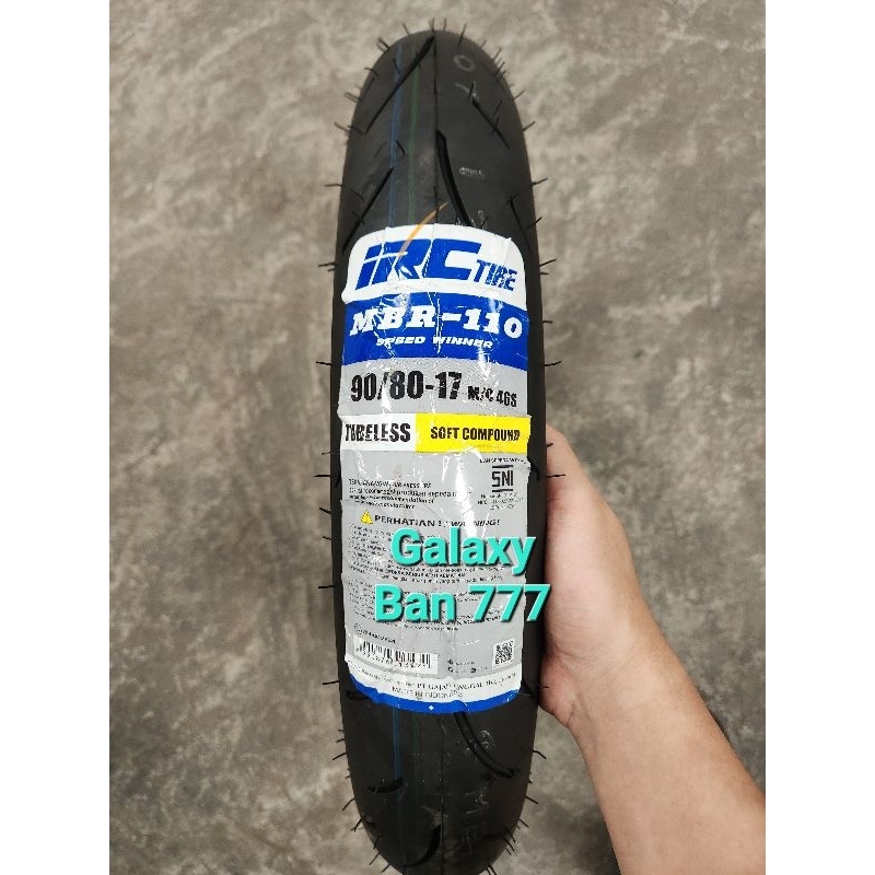 Ban IRC 90/80-17 MBR110 Speed Winner Soft Compound Tubeless