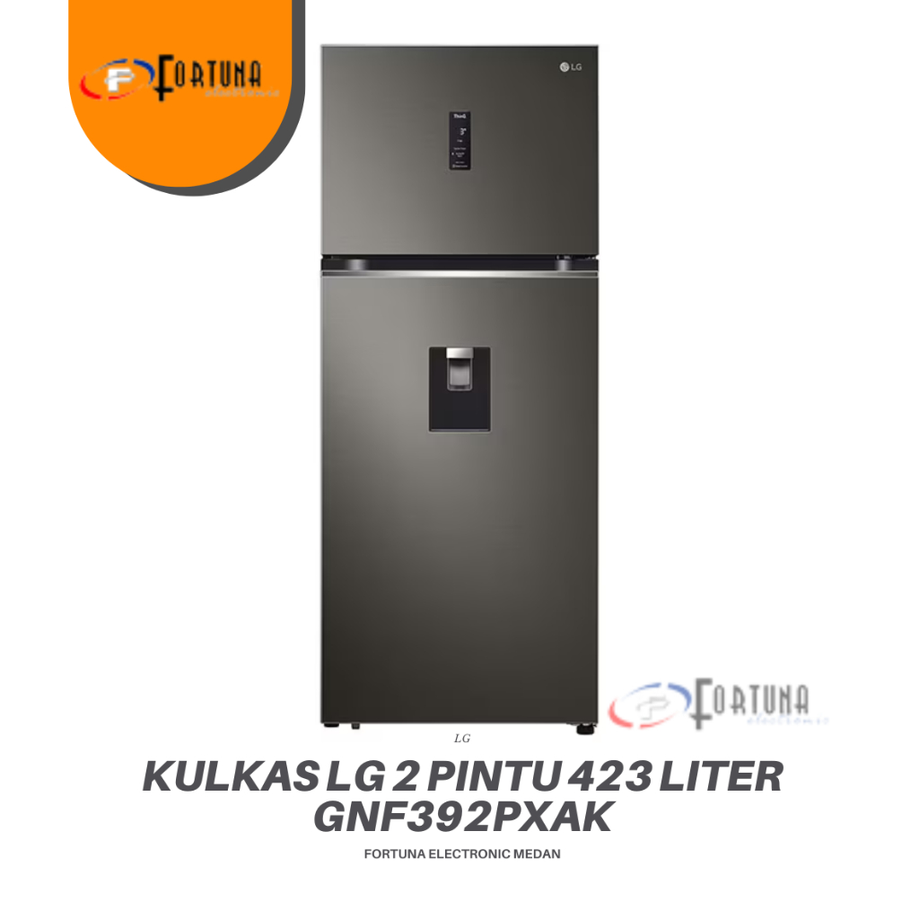 KULKAS 2 PINTU LG GNF392PXAK INVERTER DISPENSER 423 L MEDAN