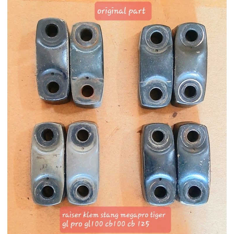 klem raiser stang megapro tiger gl pro cb original bawaan motor