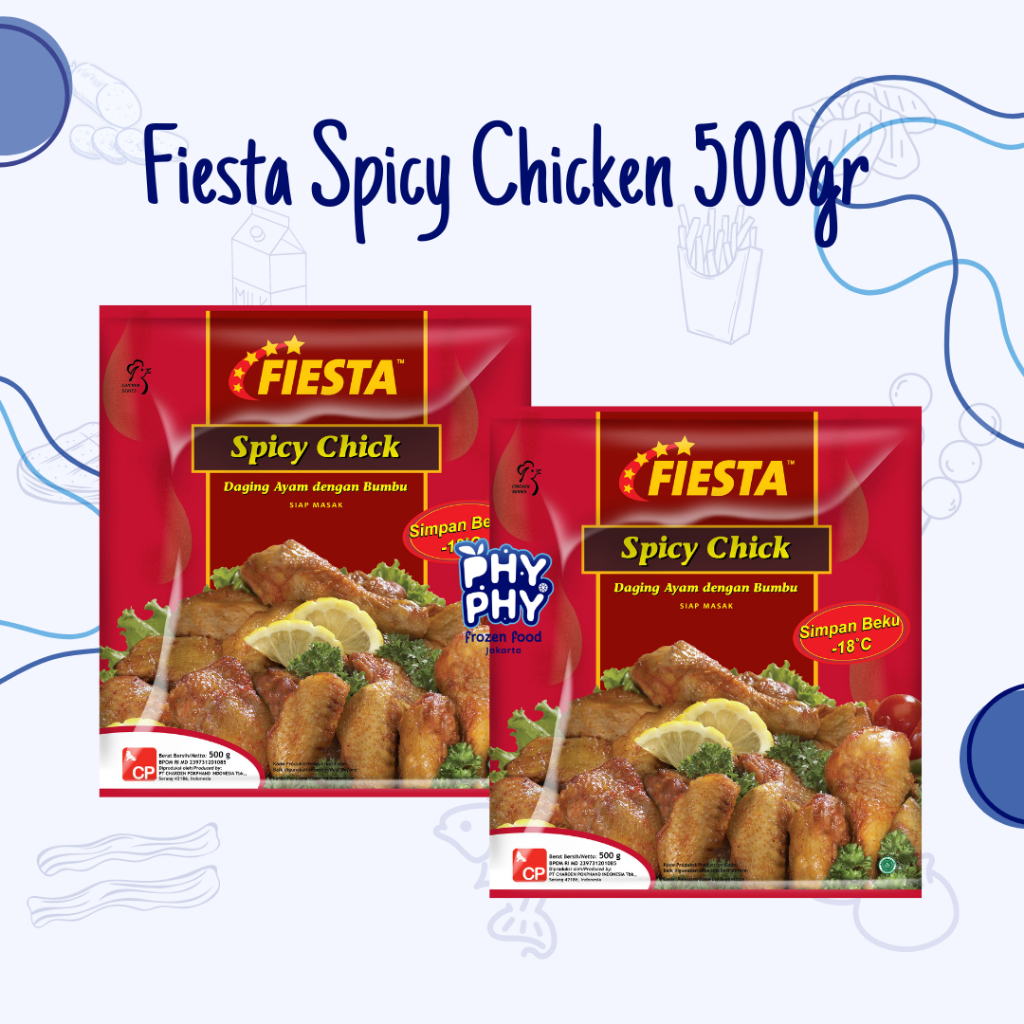 

Fiesta Spicy Chick 500gr / Daging Ayam Dengan Bumbu