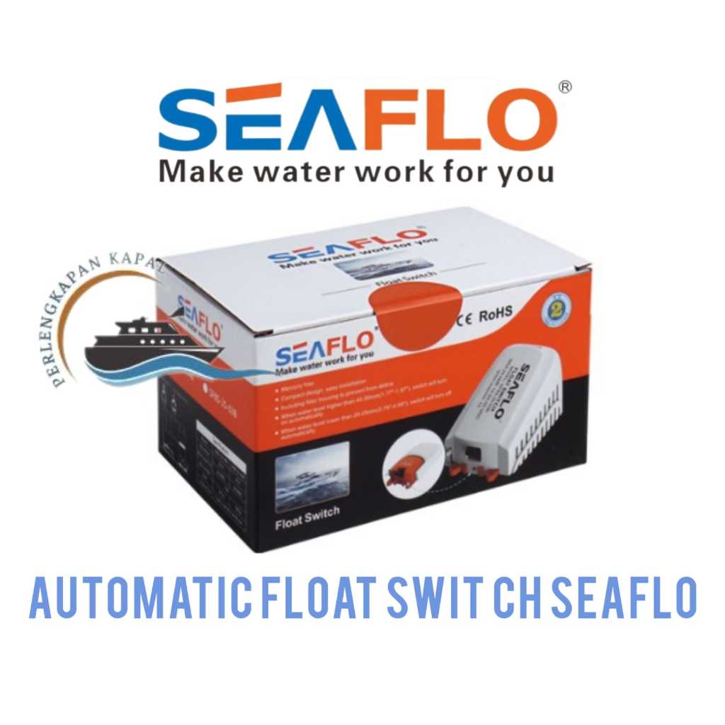 Automatic Float Swicth Seaflo 12A/ Bilge Pump Float Switch/ Otomatis pompa bilga 12V 12A