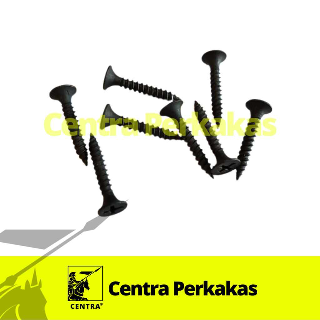 BBS Sekrup Gypsum Hitam 1 Kotak 900gr / Drywall Screw Sekrup Kayu Baja Tajam / Baut Skrup GRC & Trip