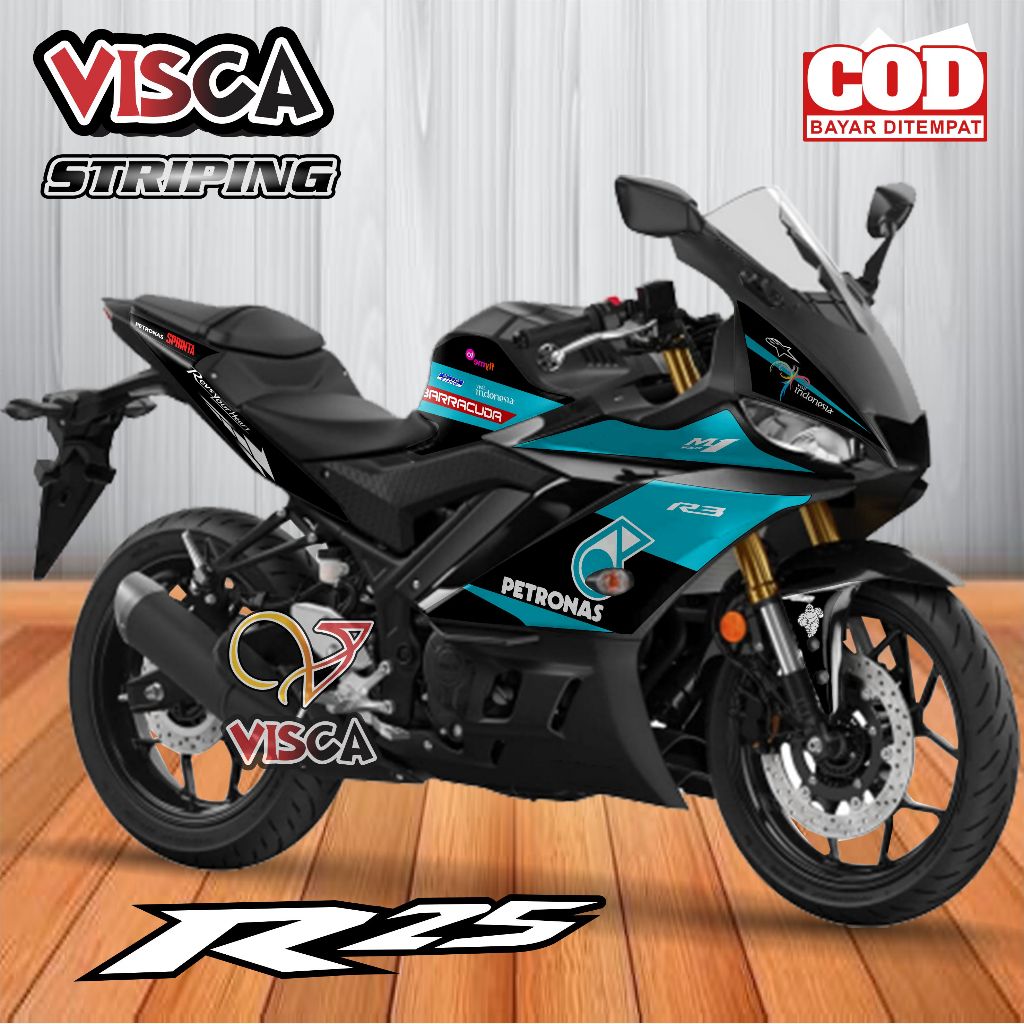Stiker Striping R25 NEW Variasi Petronas
