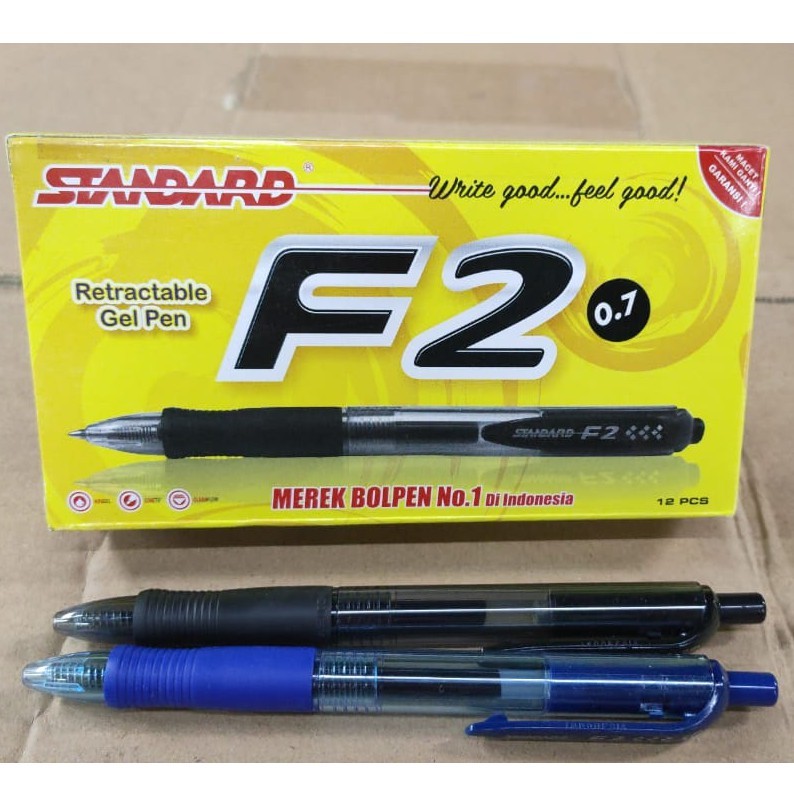 

PULPEN GEL F2 0.7 mm STANDARD PEN Bolpen Ballpoint Pena