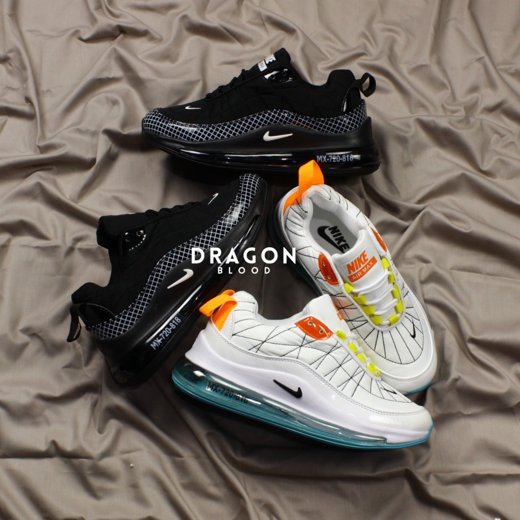 Dragonblood 38 - 44 Sepatu Sport Putih Sneakers Running Gym White Black Shoes Wanita Pria Unisex