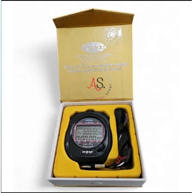 Stopwatch sewan digital original 100 memori