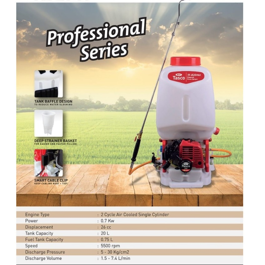 SPRAYER TASCO TF 820 PRO / MESIN SEMPROT HAMA TASCO TF 820 PRO
