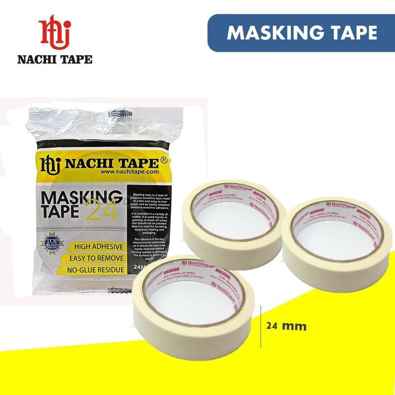 

Masking Tape Nachi 24mm - Isolasi Kertas