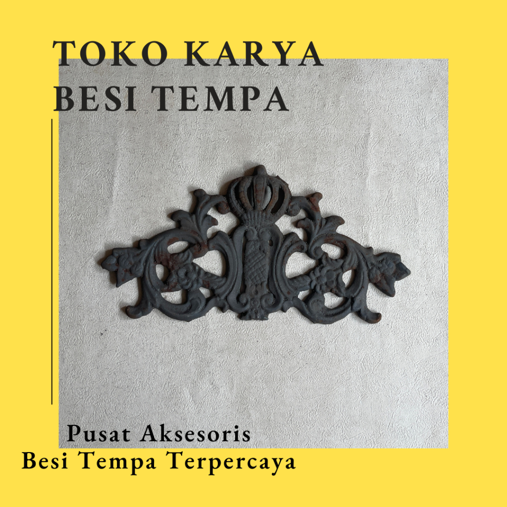 Ornamen Pagar Kembang Cor Besi 221 / Ornamen Besi Tempa / Ornamen Pagar Besi dan Tralis / Aksesoris 