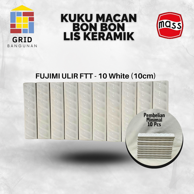 Kuku Macan/Bon Bon/List Keramik FUJIMI FT Ulir 10 Cm (Harga 1 Dus)