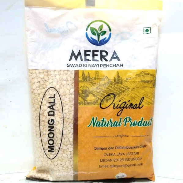 

MOONG DALL MEERA 500G / Split Mung Lentil Yellow Kacang Kupas