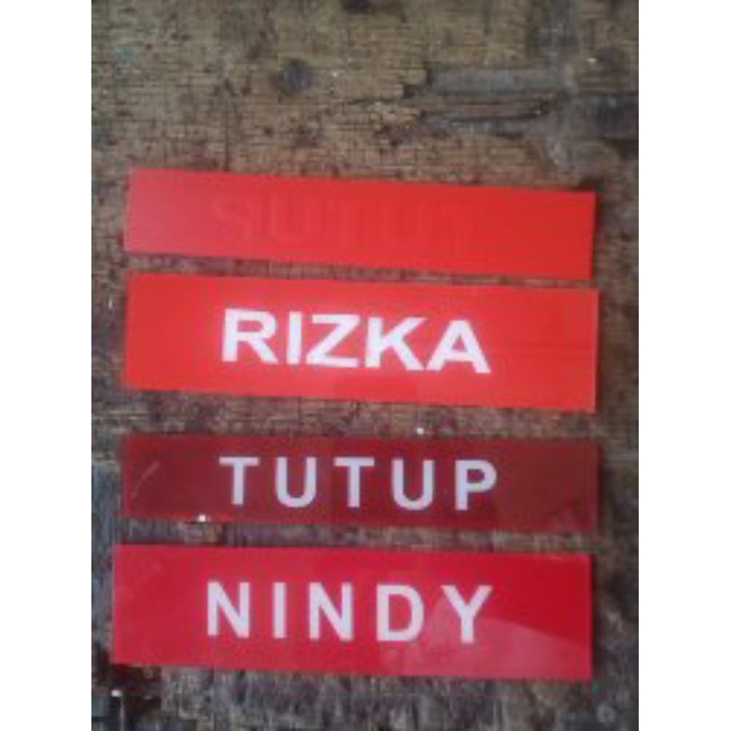

Papan Nama SESUAI Nama Yang Diinginkan